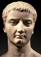 A bust of Tiberius
