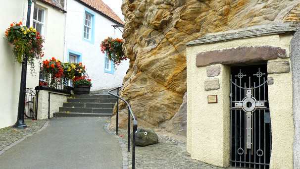 St Fillan's cave in Pittenweem
