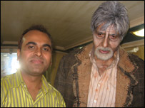 अमिताभ बच्चन और दुर्गेश उपाध्याय