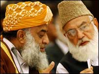 قاضی حسین اور مولانا فضل الرحمان