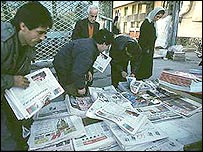 بعد از انتخابات مجلس ششم که به پيروزی اصلاح طلبان انجاميد، شمار زيادی از روزنامه های حامی اصلاحات توقيف شدند