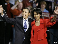  اوباما اور ان کی کی اہلیہ میشیل