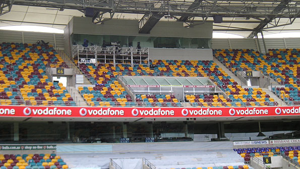 Test Match Special box at the Gabba