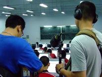 An academy classroom.