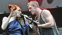 Ana Matronic and Jake Shears from the Scissor Sisters