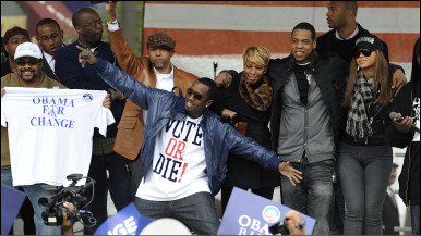 Hip-hop stars encourage young voters