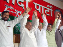 लालू प्रसाद, रामविलास पासवान और मुलायम सिंह