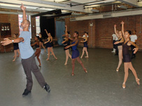 Ballet performers at the Dance Theater of Harlem, led by Keith Saunders