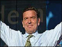 O chanceler da Alemanha, Gerhard Schröder