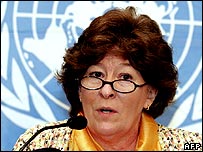 Trưởng Cao uỷ nhân quyền của LHQ, bà Louise Arbour 