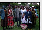 family reunion with father Matayo and his wife Damaisy