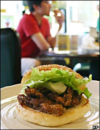 Japonský hamburger z velryby