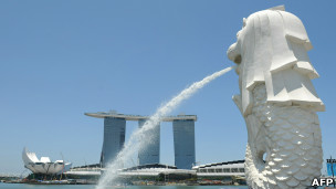 新加坡鱼尾狮像