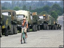 Xe của quân đội Nga tại Abkhazia