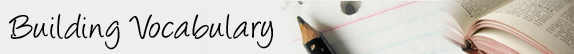 Building Vocabulary