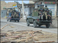 میران شاہ میں فوج کا گشت