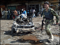 Irak'ta saldırı sonrası olay yeri