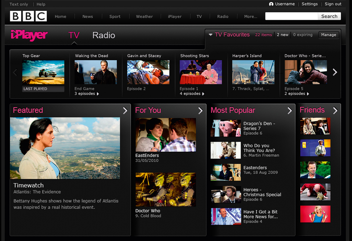 New iPlayer design
