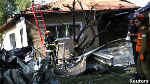 خانه آسیب دیده اسرائیلی