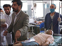 Herat hastanesindeki yaralılar