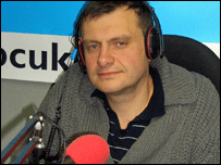 О. Литвиненко у студії Бі-Бі-Сі