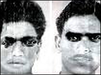 संदिग्ध लोगों में से एक का स्केच