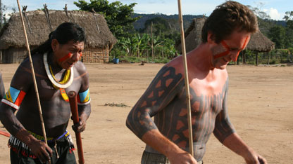 Bruce is led to the square