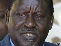 Raila Odinga, líder da oposição