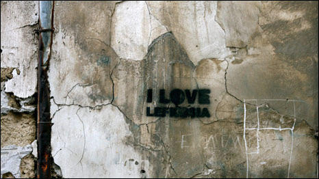 Graffiti en una pared de Nicosia