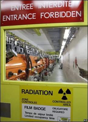 Inside view of a facility in the CERN laboratories