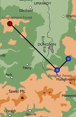 Banagher Dam map