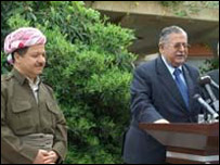 طالبانی و بارزانی