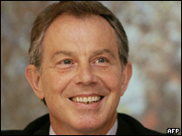 Tony Blair em evento em Cingapura