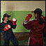 Afegãs lutam boxe