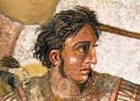 Detail of the Alexander mosaic from the House of the Faun