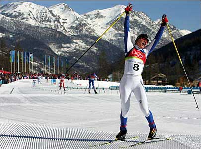 کريستينا اسميگان از استونی برنده مدال طلای 15 کيلومتر کراس کانتری