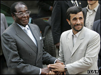 احمدی نژاد و موگابه - عکس آرشیوی