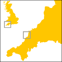 Map of Cornwall