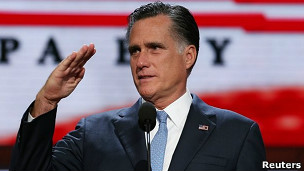 Romney na convenção (Foto Reuters)