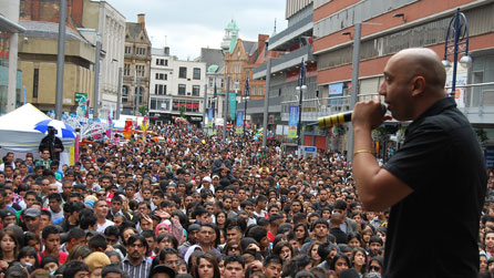 Tommy Sandhu at the Leicester Mela