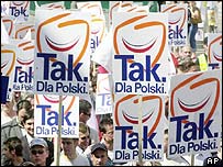 Польські плакати: "Так - Євросоюзу"