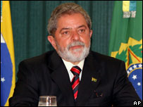 O presidente Luiz Inácio Lula da Silva nesta terça-feira em Brasília