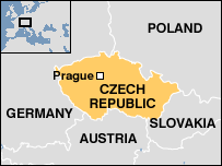 Map of Czech Rebublic