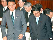 Taro Aso e Shinzo Abe