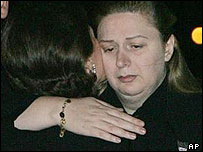 سها، همسر عرفات در مراسم 