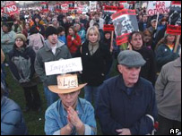 Protest proti Bushovi