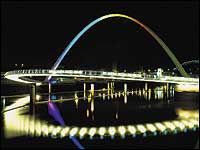 Millennium Bridge at night