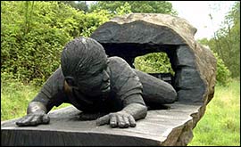 Hodboy sculpture in the Forest of Dean