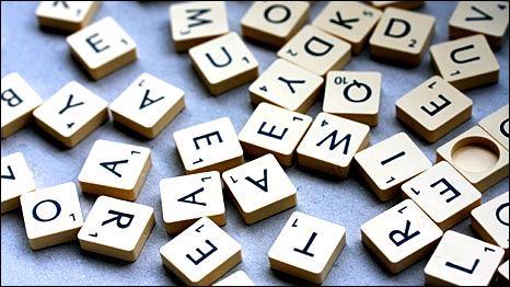 Scrabble tiles