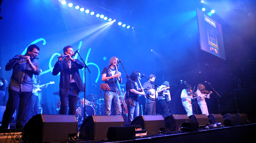 The Treacherous Orchestra live at the Old Fruitmarket. Photo by Julie Broadfoot